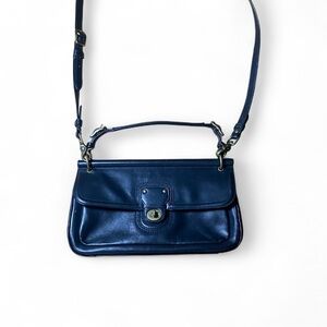 Vintage Coach City Willis Legacy Satchel Crossbody Black Leather Bag F1220-22062